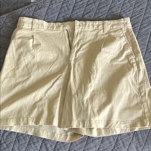 Banana Republic Cream Cotton Bermuda Shorts